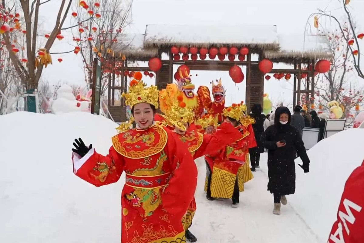 Pariwisata es dan salju di China timur laut catatkan pemulihan pesat