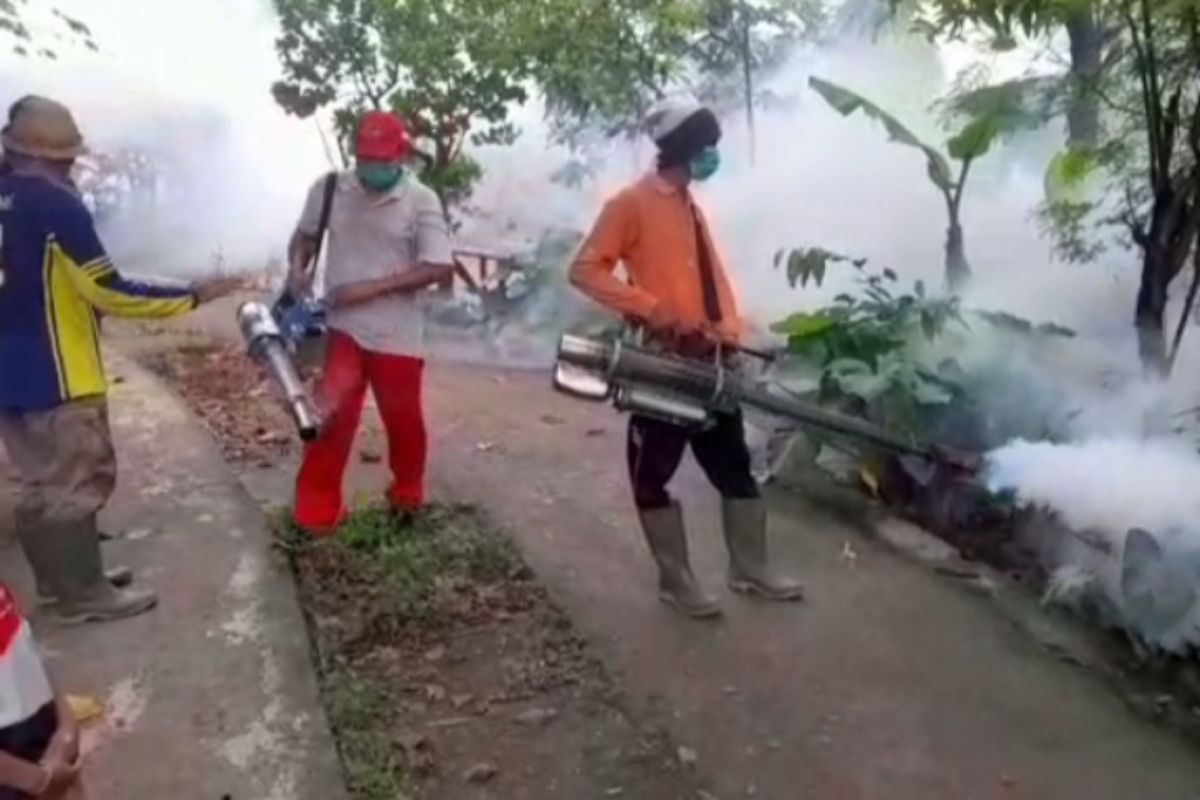 Dikes Lombok Tengah menggelar fogging cegah kasus DBD