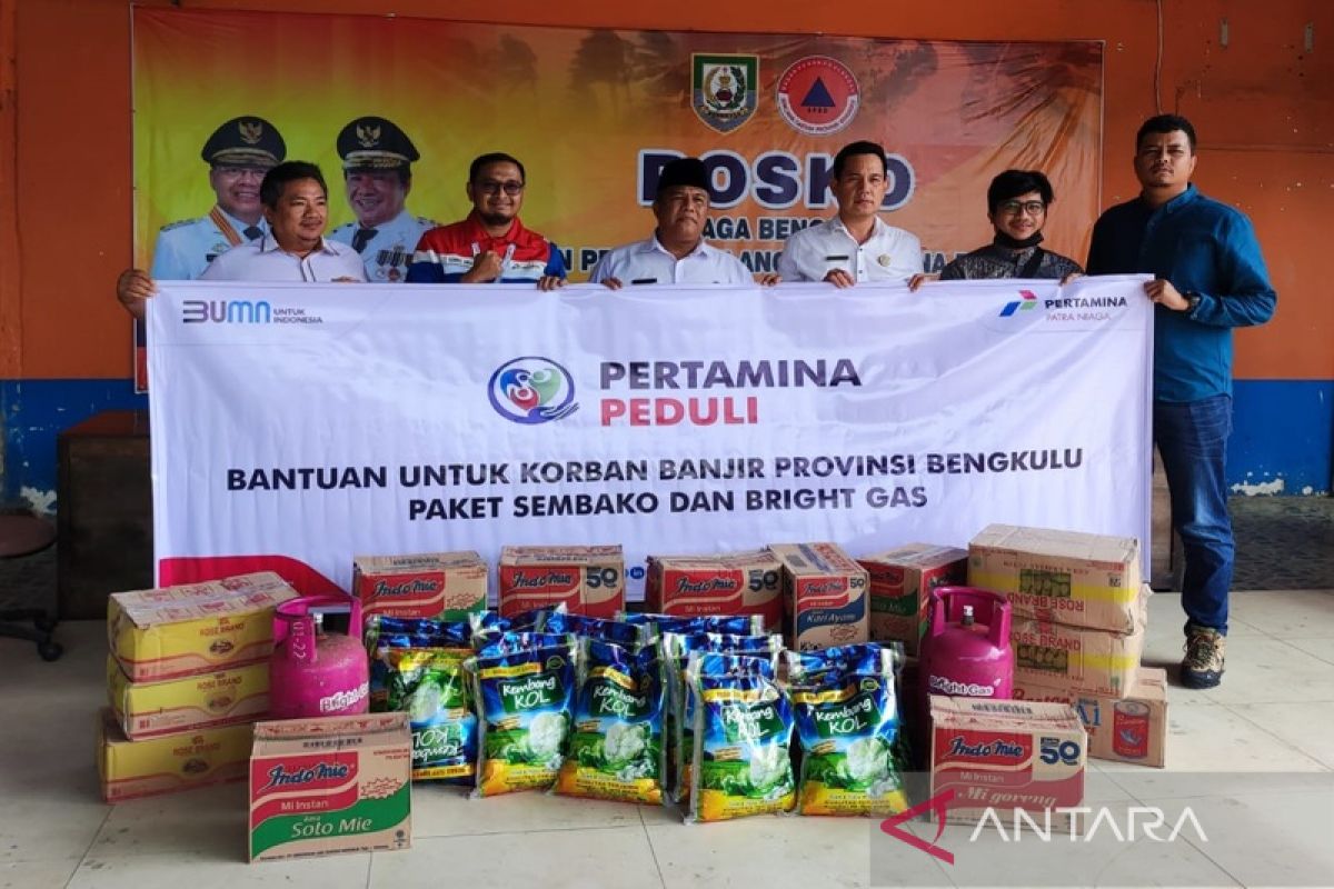 Pertamina Sumbagsel salurkan bantuan elpiji untuk korban banjir di Bengkulu