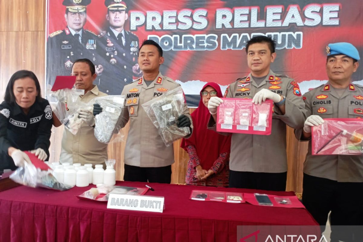 Biasa pasok narkoba ke lapas, Polres Madiun ringkus empat tersangka