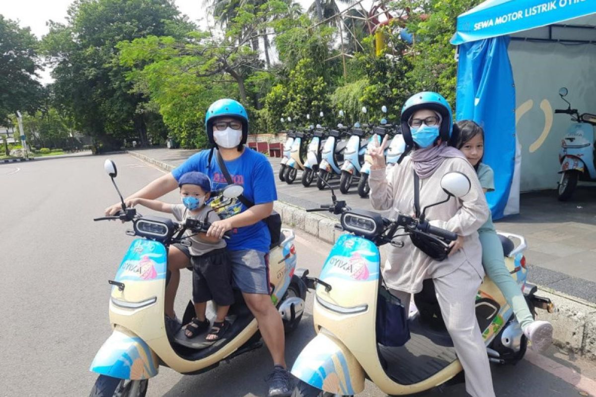 Ancol sediakan motor listrik sebanyak 60 unit untuk disewakan pada pengunjung