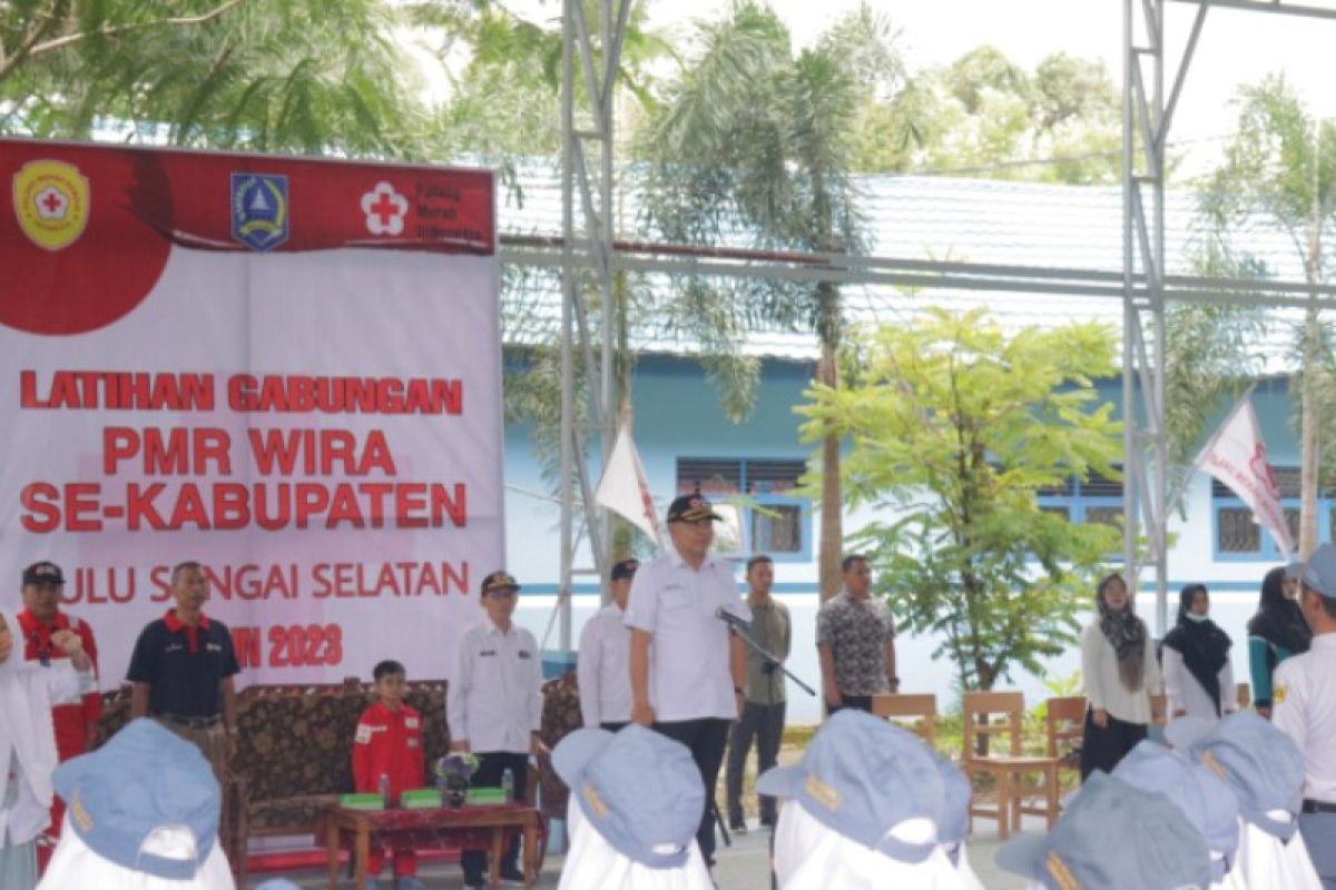 Wabup  HSS harapkan Latgab PMR Wira pelajari materi kebencanaan