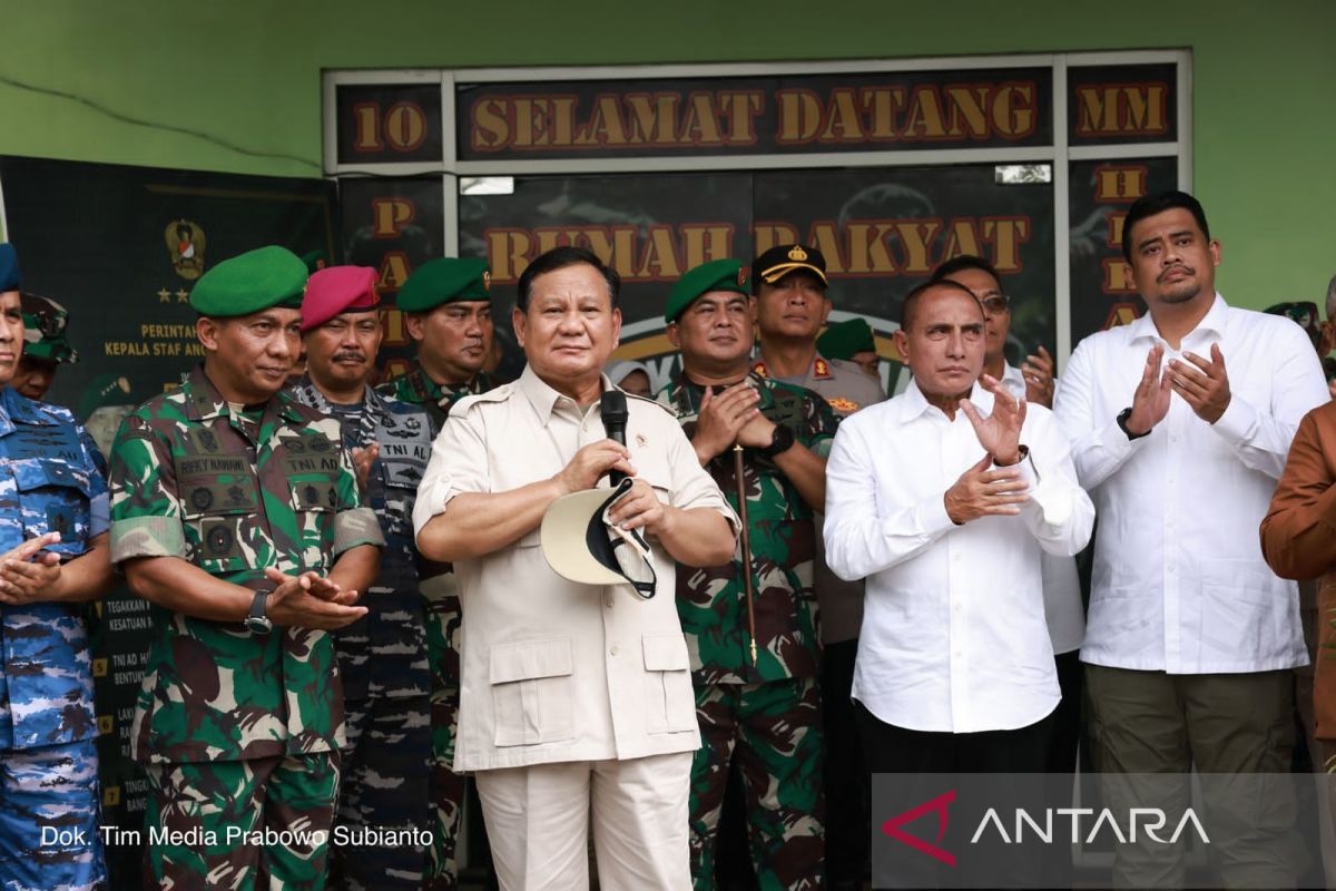 Prabowo Subianto kagum dengan Koramil 10 Medan Marelan yang dibangun swadaya