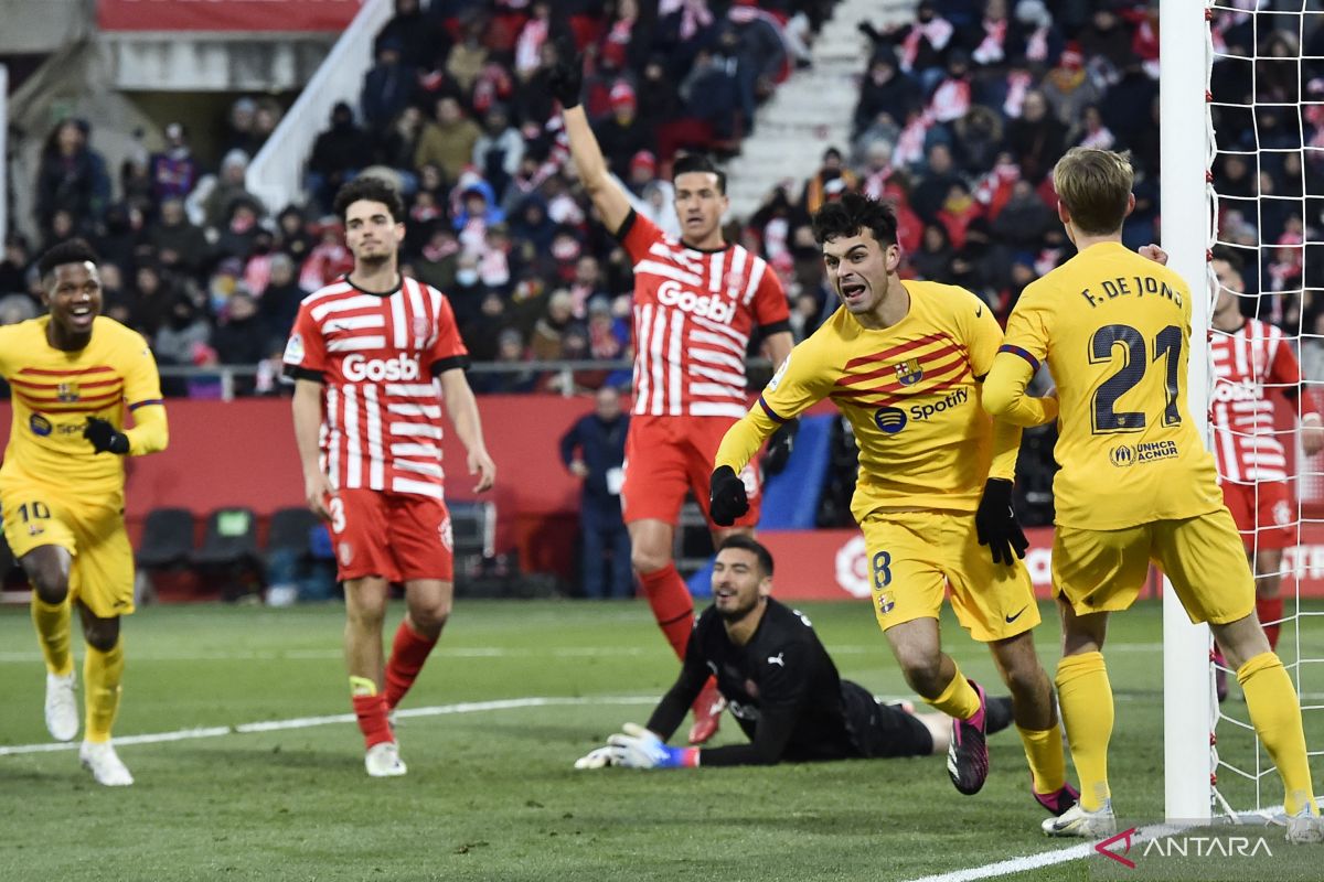 Liga Spanyol - Gol tunggal Pedri antar Barca menang di markas Girona