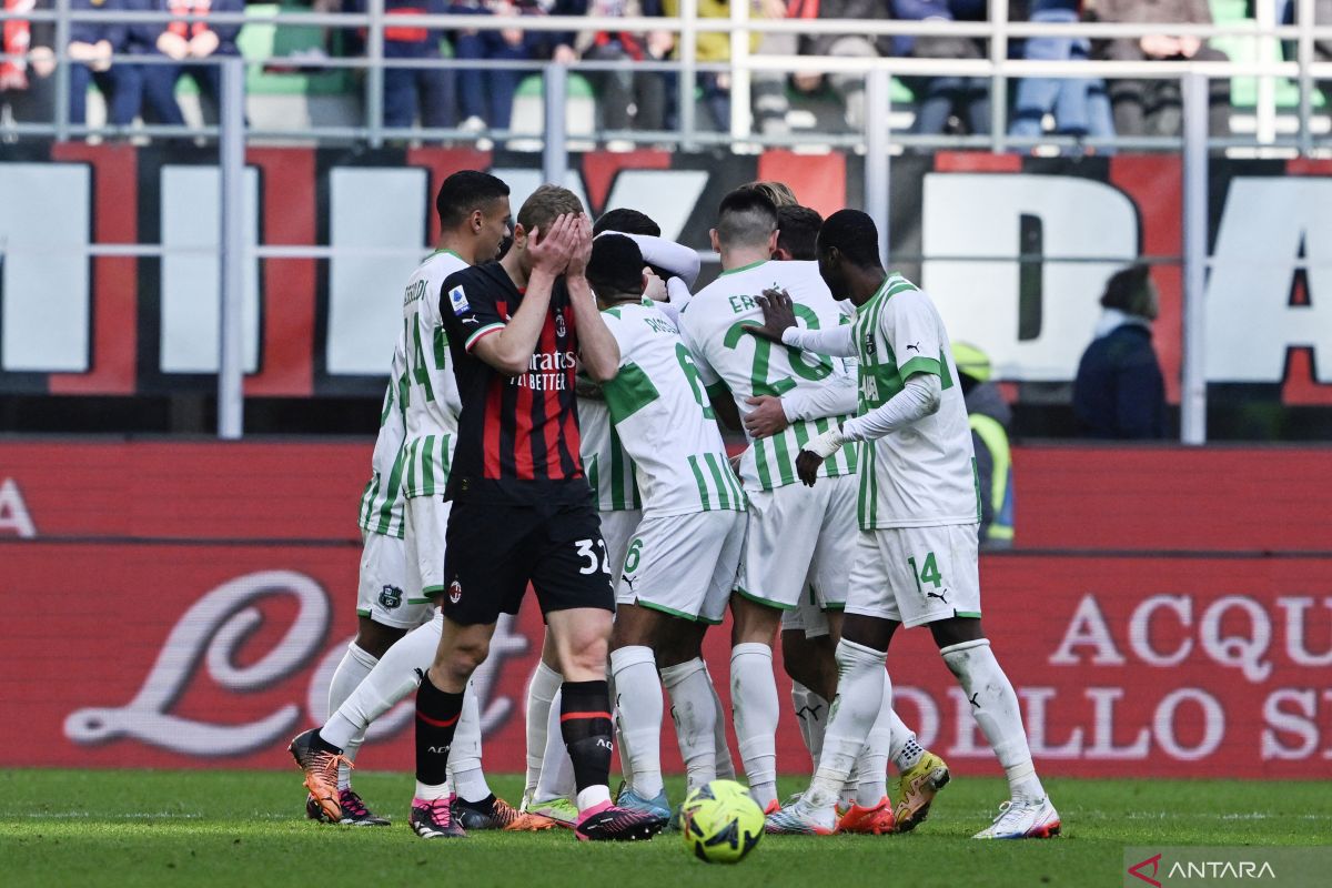 Liga Italia - Sassuolo permalukan Milan 5-2 di San Siro