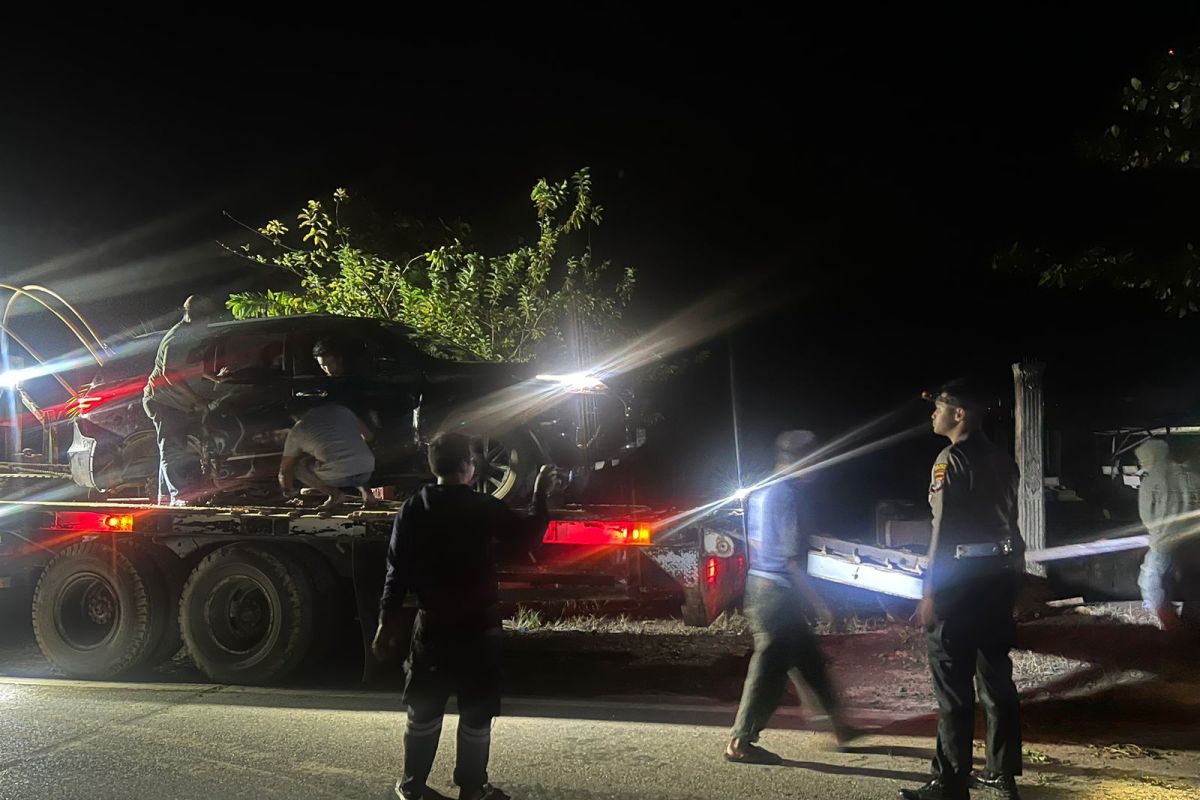 Lakalantas di Desa Wirang Tabalong satu pengemudi luka