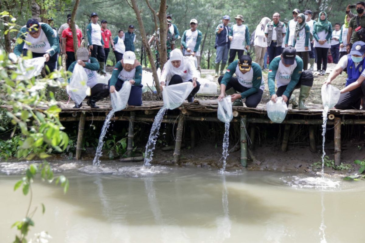 Gubernur Jatim serahkan SK kelompok kerja mangrove daerah