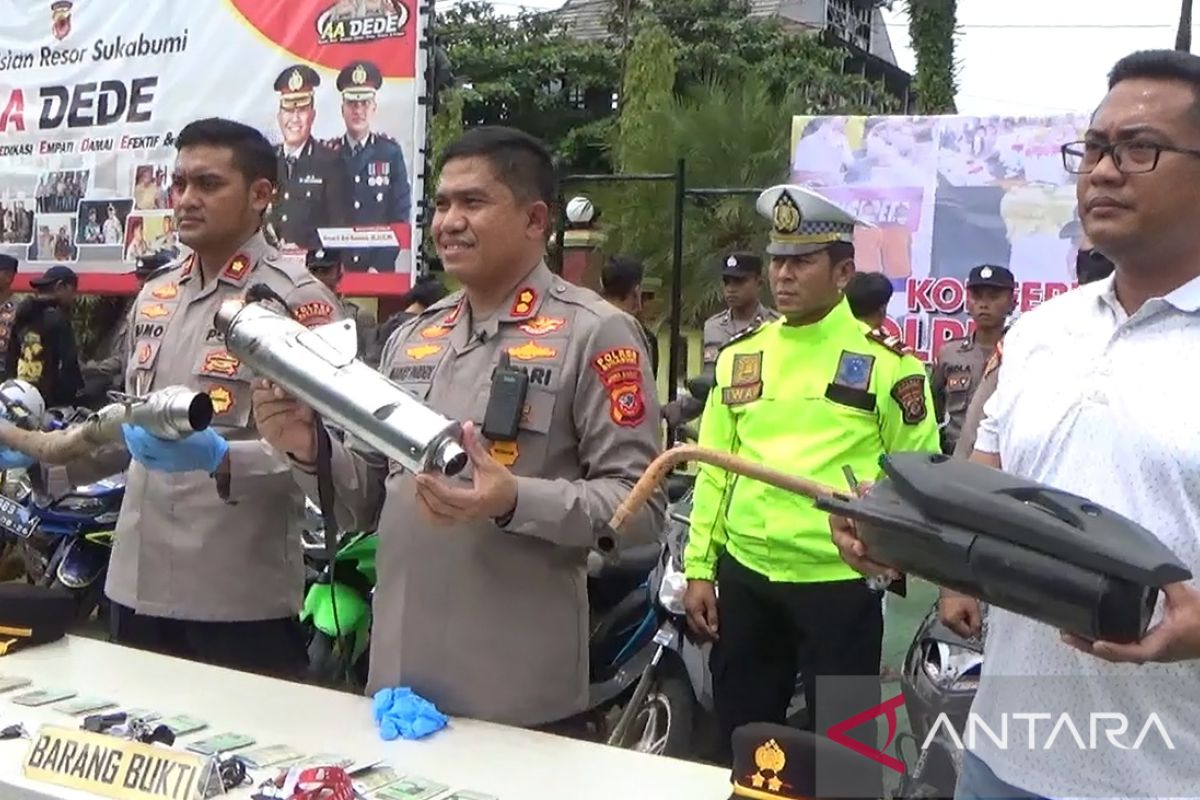 Polres Sukabumi jaring puluhan pengendara sepeda motor