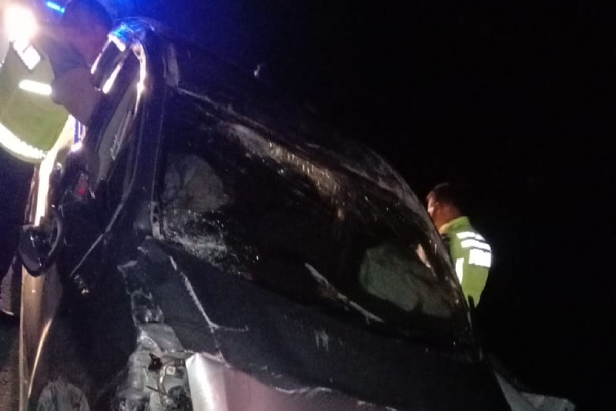 Suzuki kecelakaan di Tol Medan-Tebingtinggi, pengemudi dan penumpang terluka