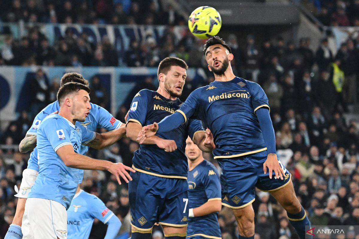 Liga Italia, Lazio dan Fiorentina berbagi poin setelah imbang 1-1 di Stadion Olimpico