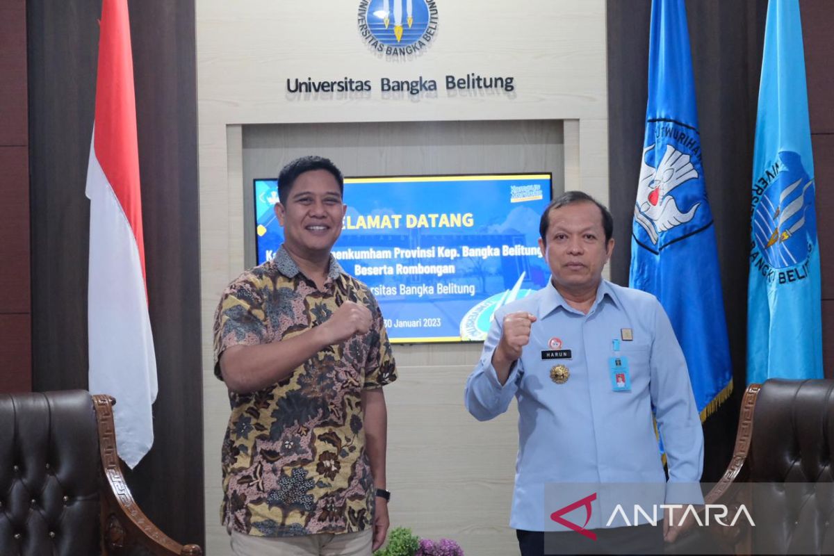 Kakanwil Harun Sulianto sambangi Rektor Universitas Bangka Belitung