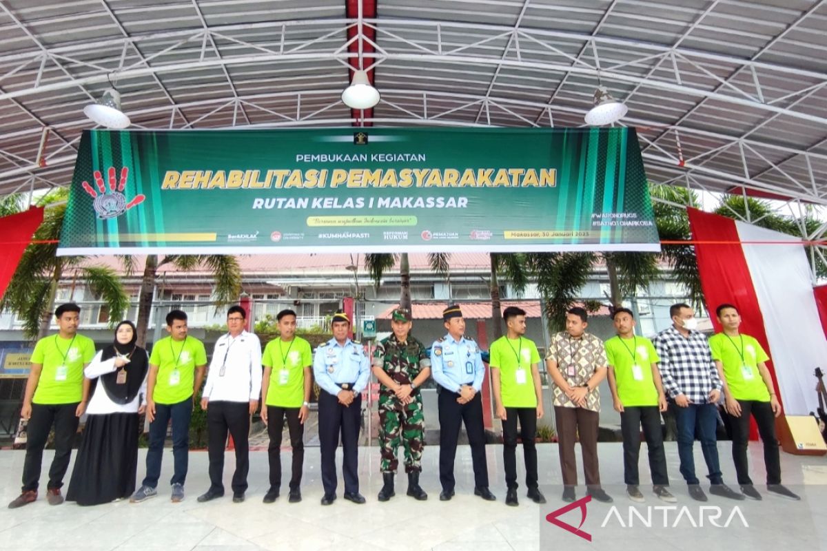 Ratusan WBP di Sulsel menjalani program rehabilitasi terkait narkotika