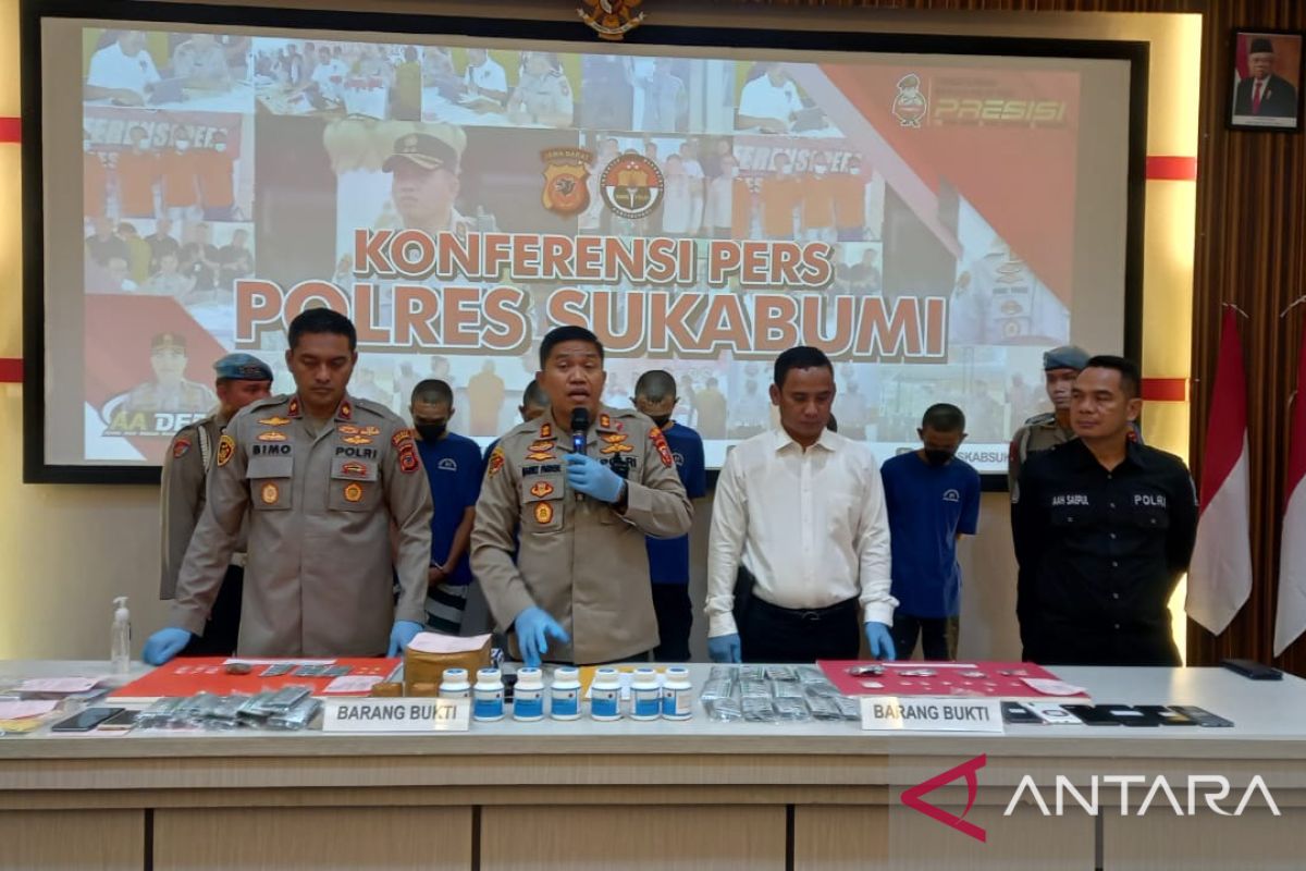 Awal tahun Polres Sukabumi ungkap sembilan kasus peredaran narkoba