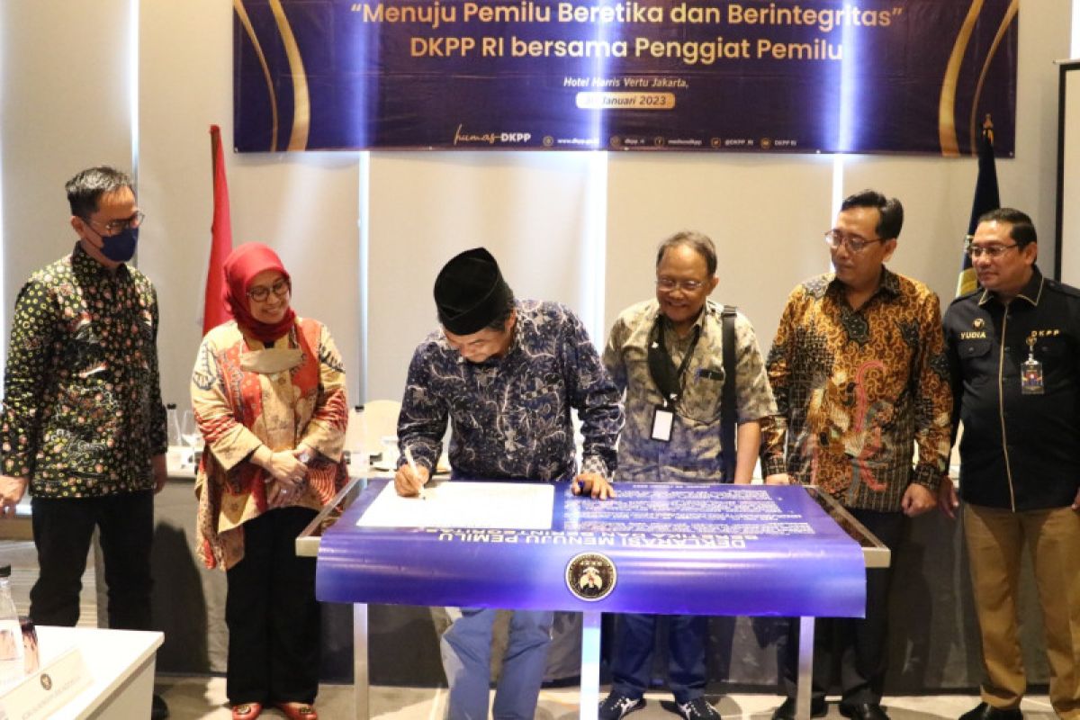 DKPP deklarasikan pemilu beretika dan berintegritas pada Pemilu dan Pilkada serentak 2024