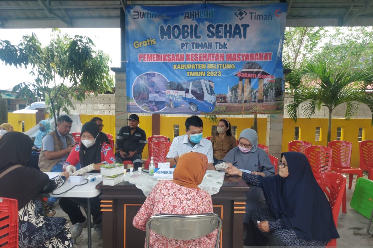 Mobil Sehat PT Timah Tbk Kembali Layani Warga Belitung, Ratusan Masyarakat Periksa Kesehatan Gratis