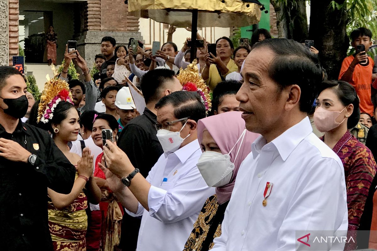 Jokowi harap gaung Pasar Sukawati semakin baik setelah revitalisasi
