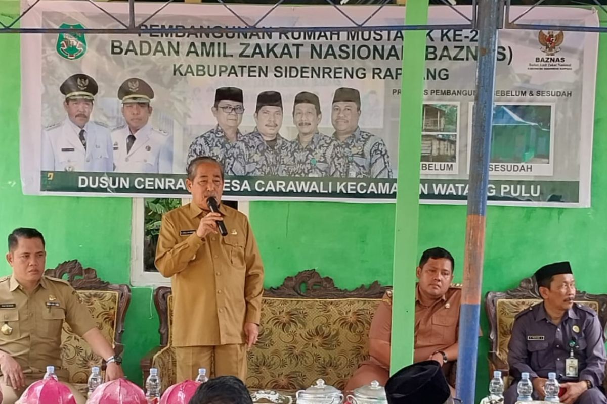 Baznas salurkan bantuan bedah rumah di Sidrap Sulsel