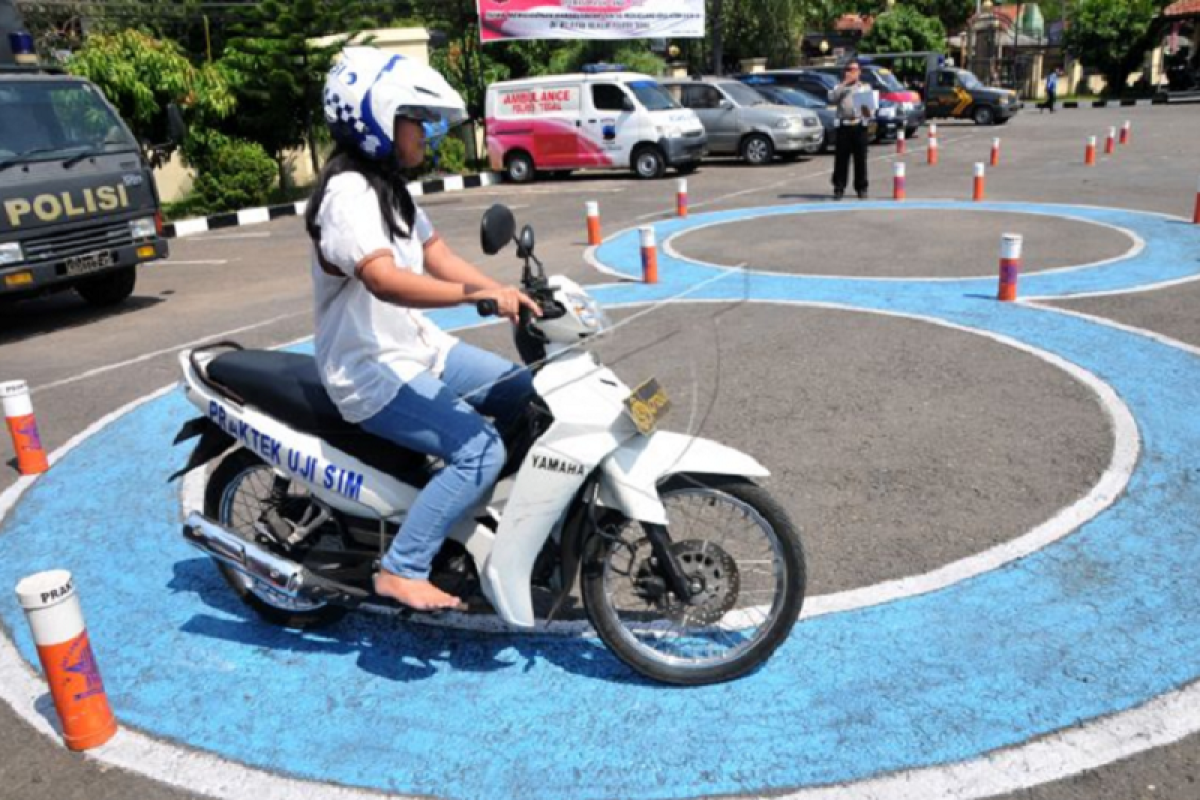 Gagal dalam pelaksanaan praktik pembuatan SIM C bisa diulang di hari yang sama