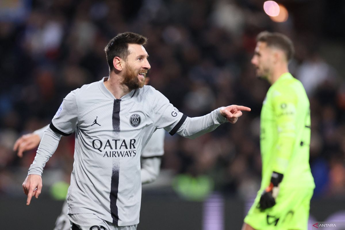 Messi cetak 1 gol, PSG menang 3-1 di markas Montpellier