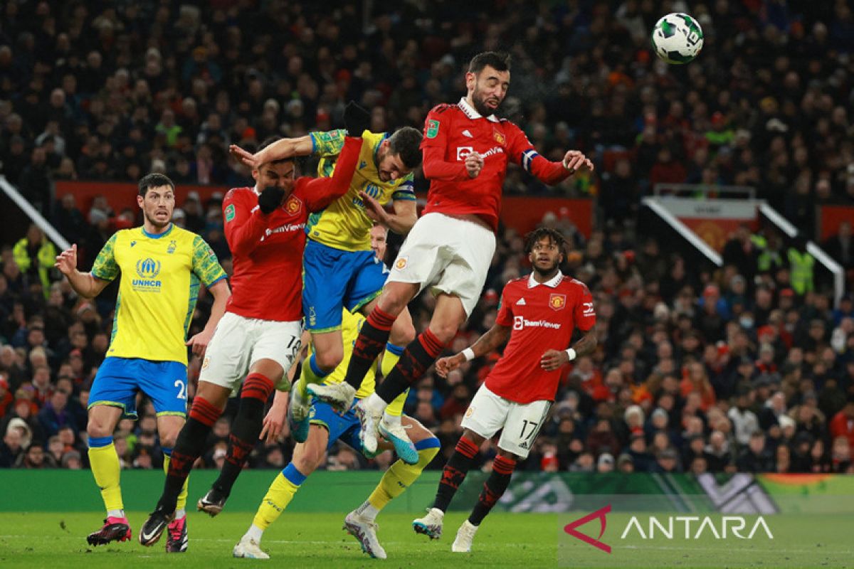 MU melaju ke final Carabao Cup usai hajar Nottingham