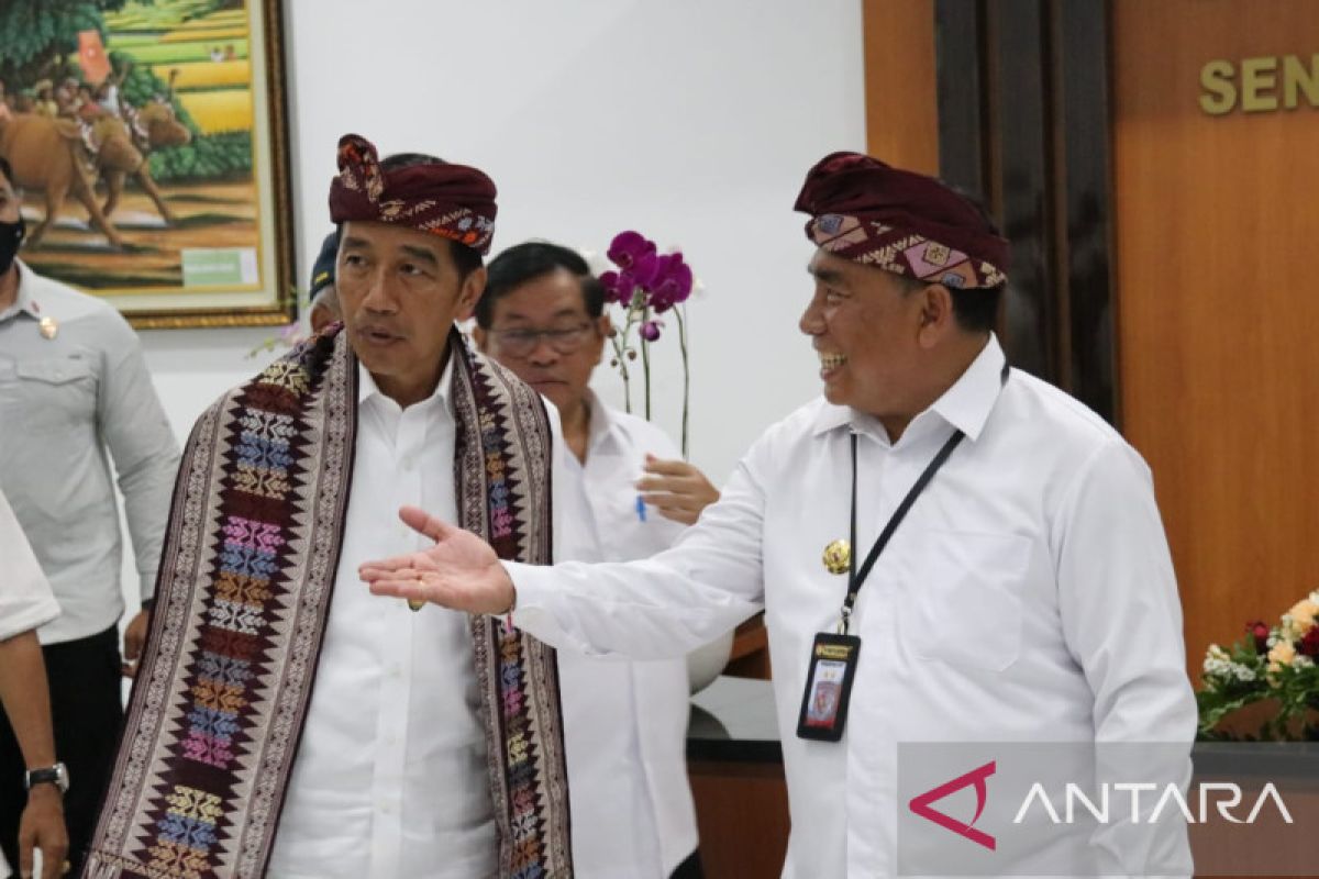 President lauds development of woven fabrics in Jembrana, Bali