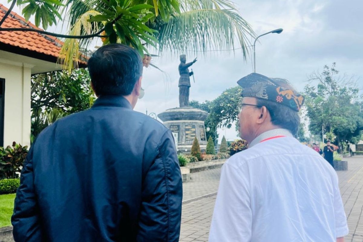 Jokowi singgah ke RTH Taman Bung Karno di Bali