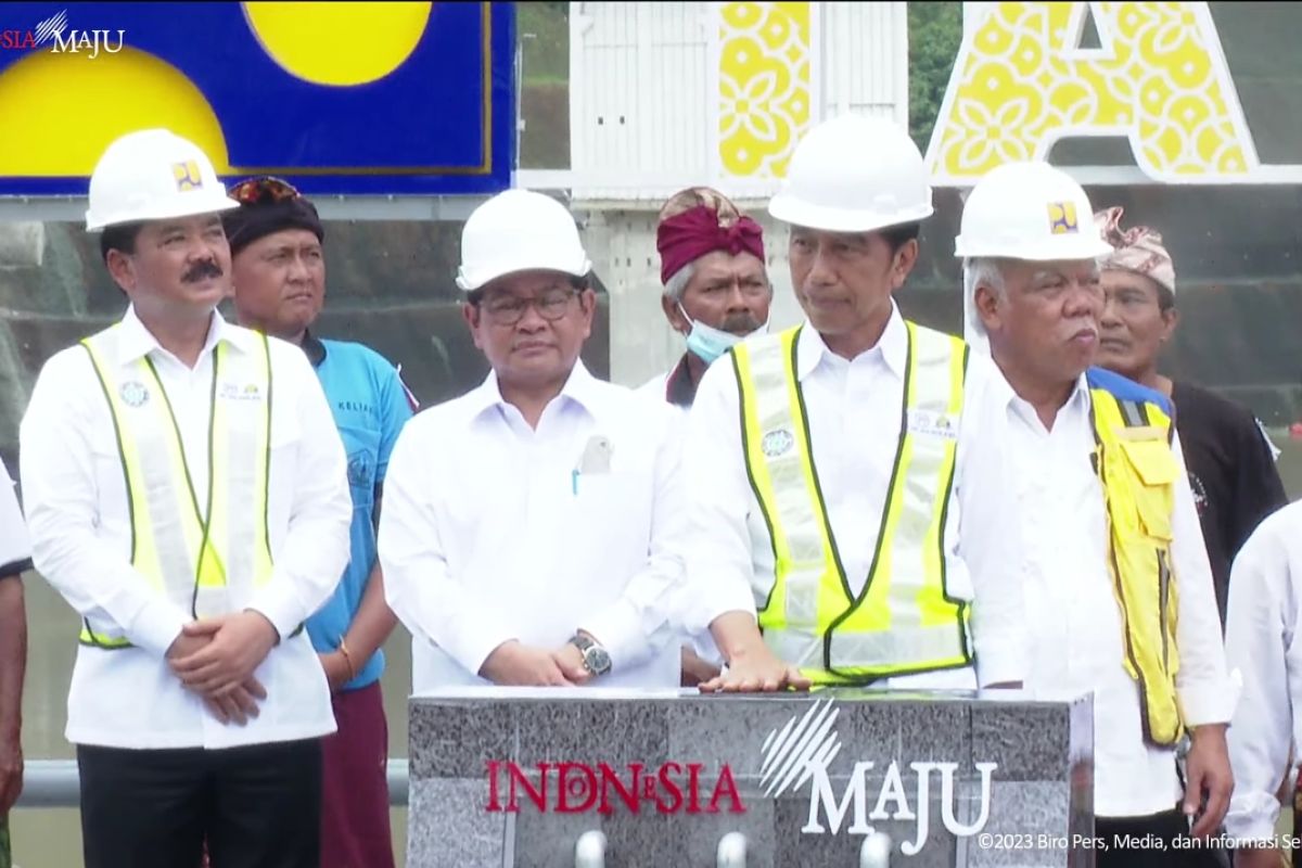 Jokowi inaugurates Danu Kerti Dam in Buleleng, Bali