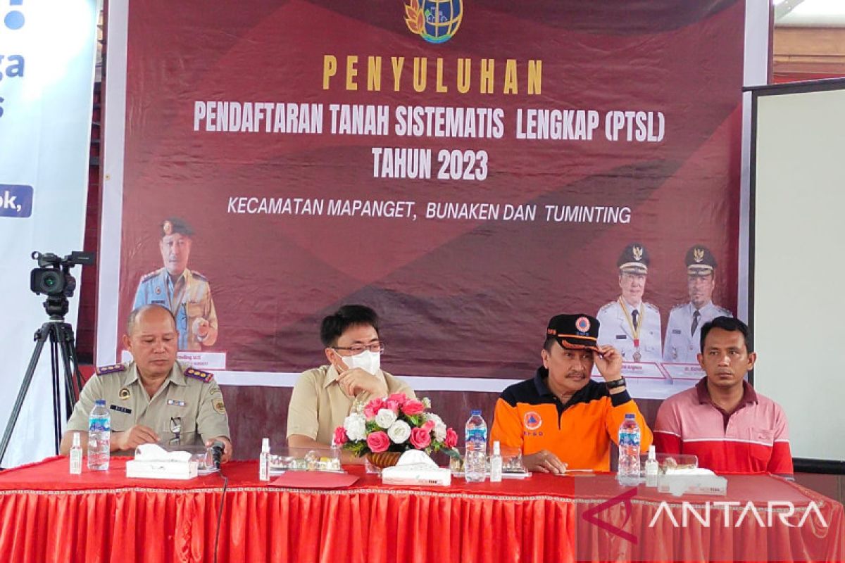 BPN Manado target  PTSL 800 bidang tanah