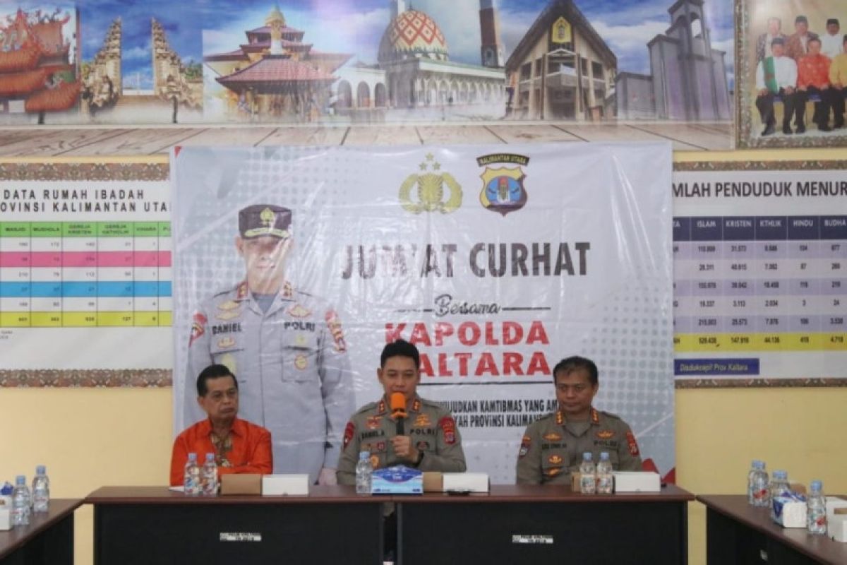 Bangun komunikasi dua arah bersama FKUB, Kapolda Kaltara gelar "Jumat Curhat"