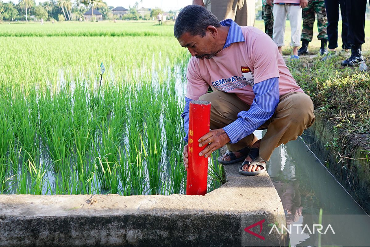 Kementerian ATR/BPN pasang 10.077 patok batas bidang tanah di Provinsi Aceh