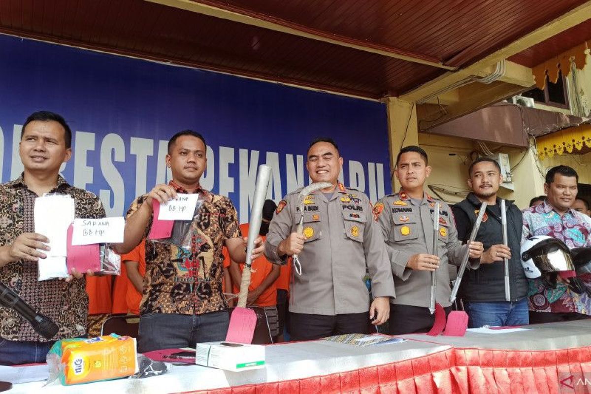 IC, Ketua geng motor resahkan warga Pekanbaru jadi buruan polisi