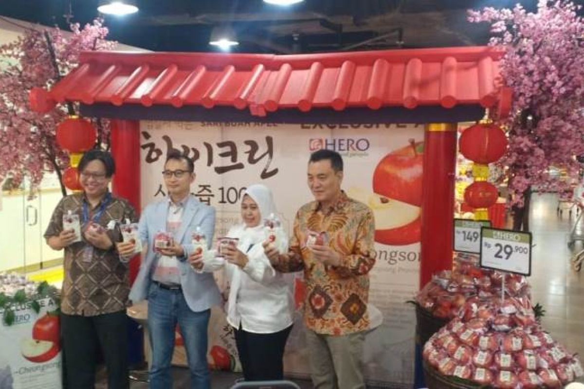 Hero Supermarket hadirkan Hiclean Apple Juice dari Cheongsong Korsel