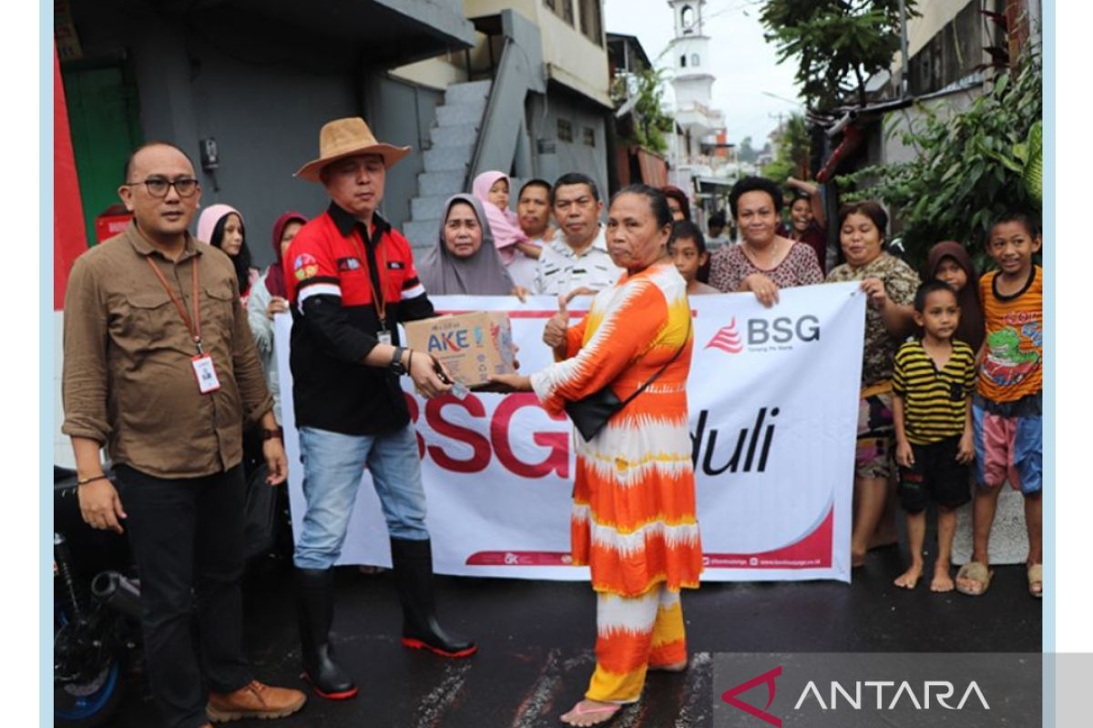 PT BSG berikan bantuan kepada korban banjir dan longsor di Manado