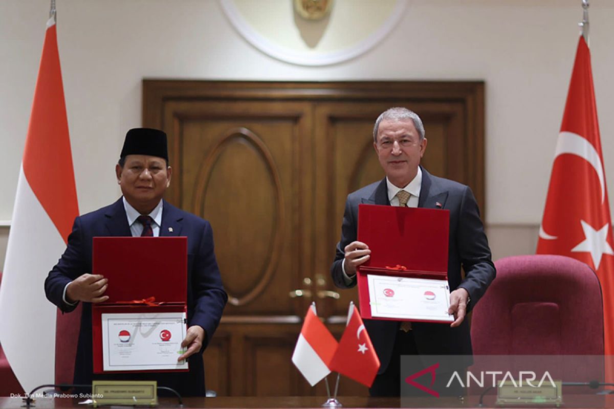 Menhan Prabowo perkuat kerja sama pertahanan dengan Turki
