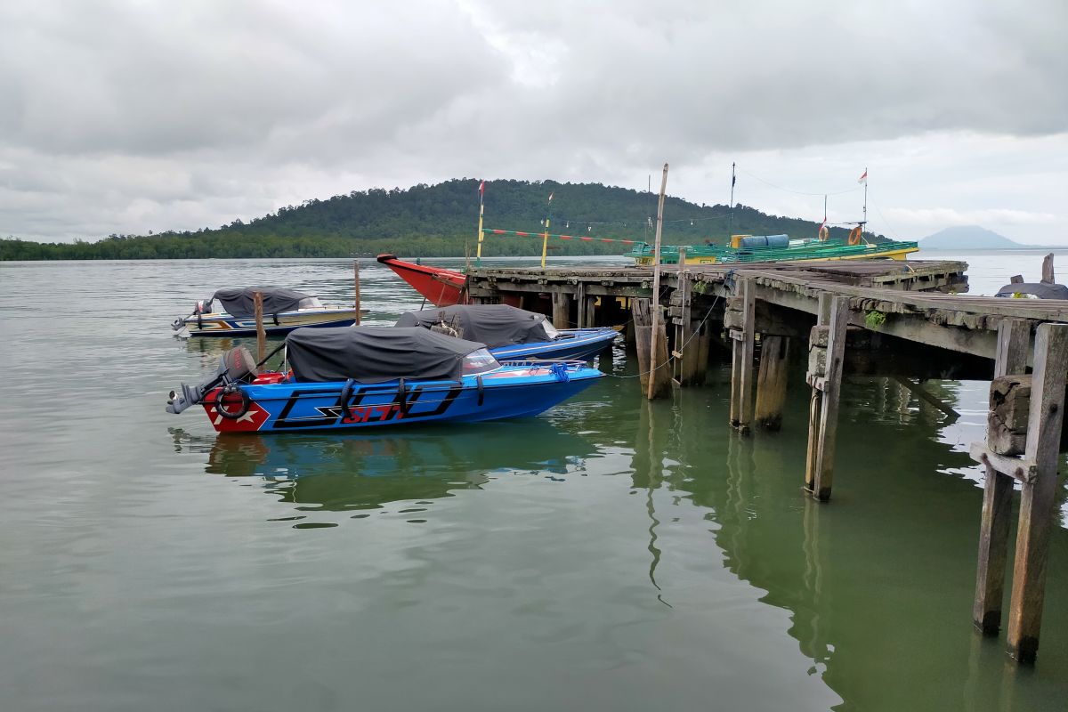 Inter-district water tranport almost empty of passengers