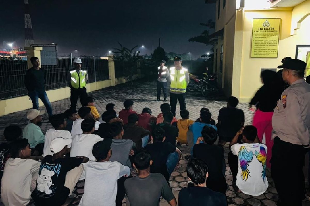 Polisi amankan 33 remaja dan 17 unit motor tanpa surat di Batubara
