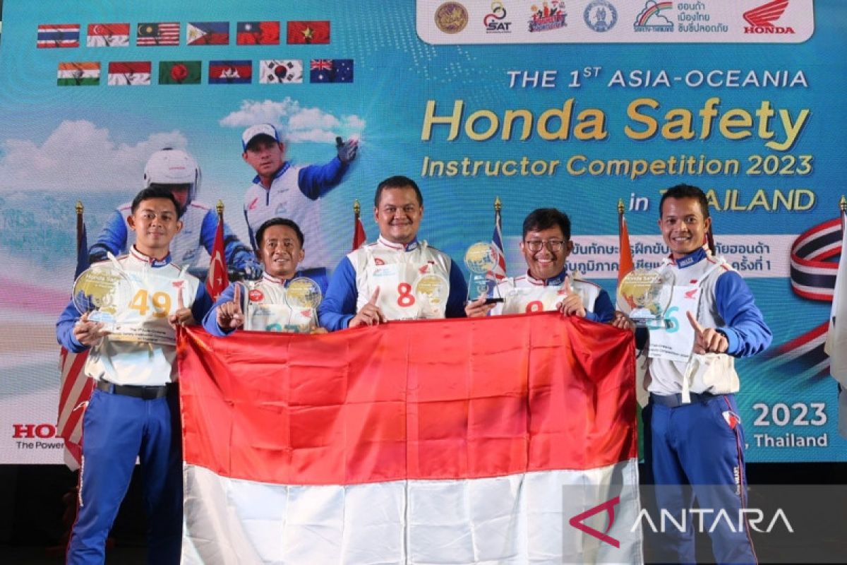 Instruktur AHM ukir prestasi di kompetisi Safety Riding Asia & Oceania