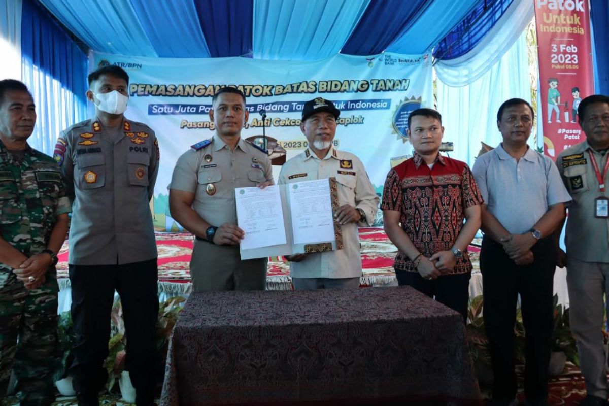 Pemkab Merangin luncurkan program pemasangan patok sebidang tanah