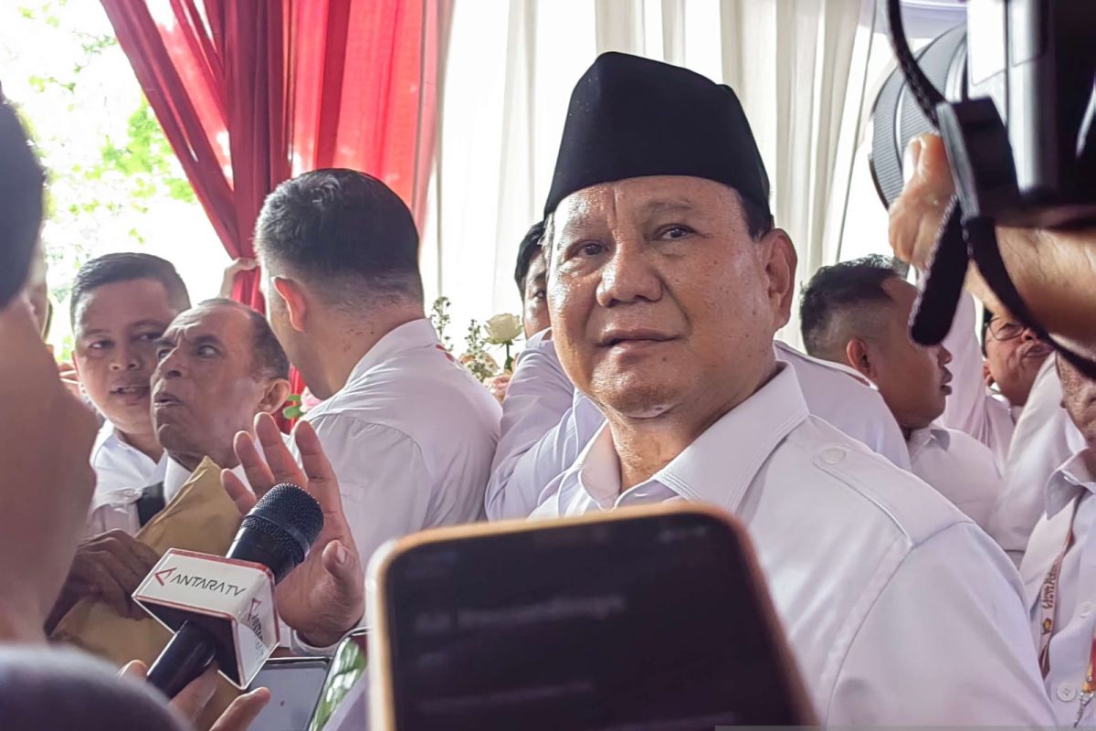 Prabowo sebut belum mengetahui sosok cawapres yang akan dampinginya