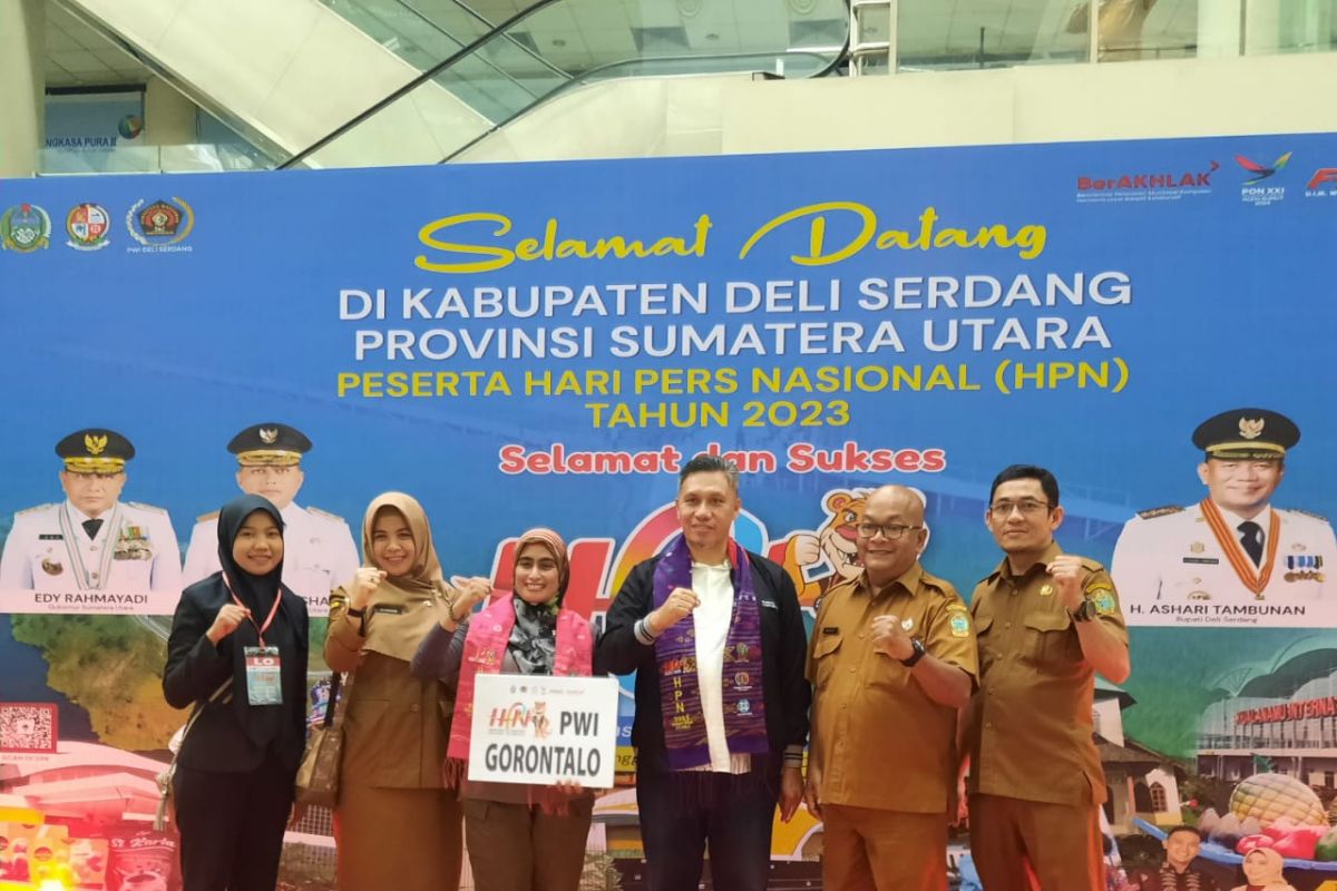 Kadis Kominfotik Pemprov Gorontalo hadiri HPN 2023 di Sumatera Utara