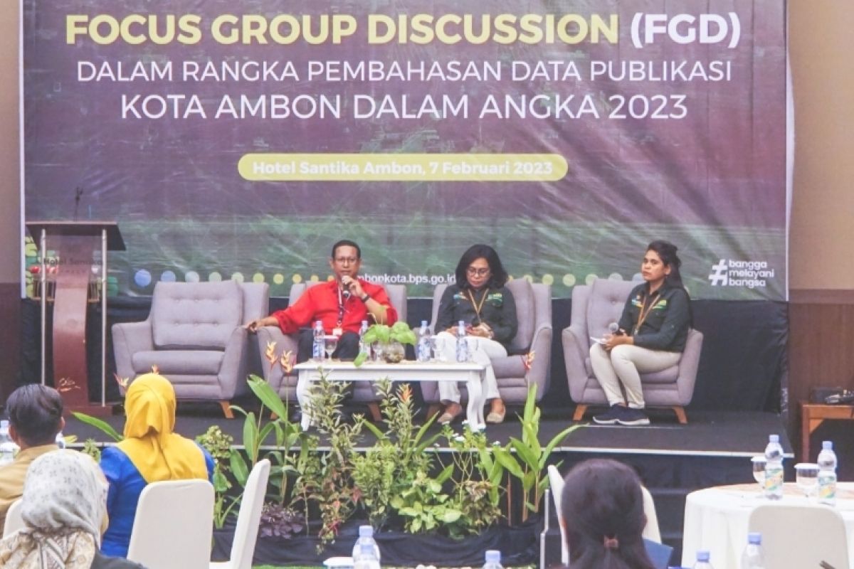 Pemkot Ambon - BPS bahas data publikasi  Ambon dalam angka 2023