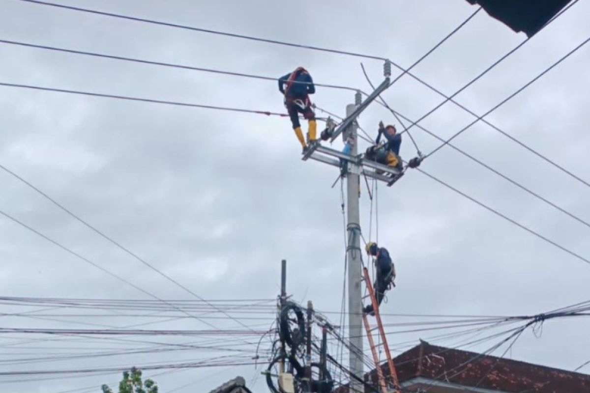 Cuaca ekstrem, PLN perbaiki 6 jaringan listrik selama Februari di Bali
