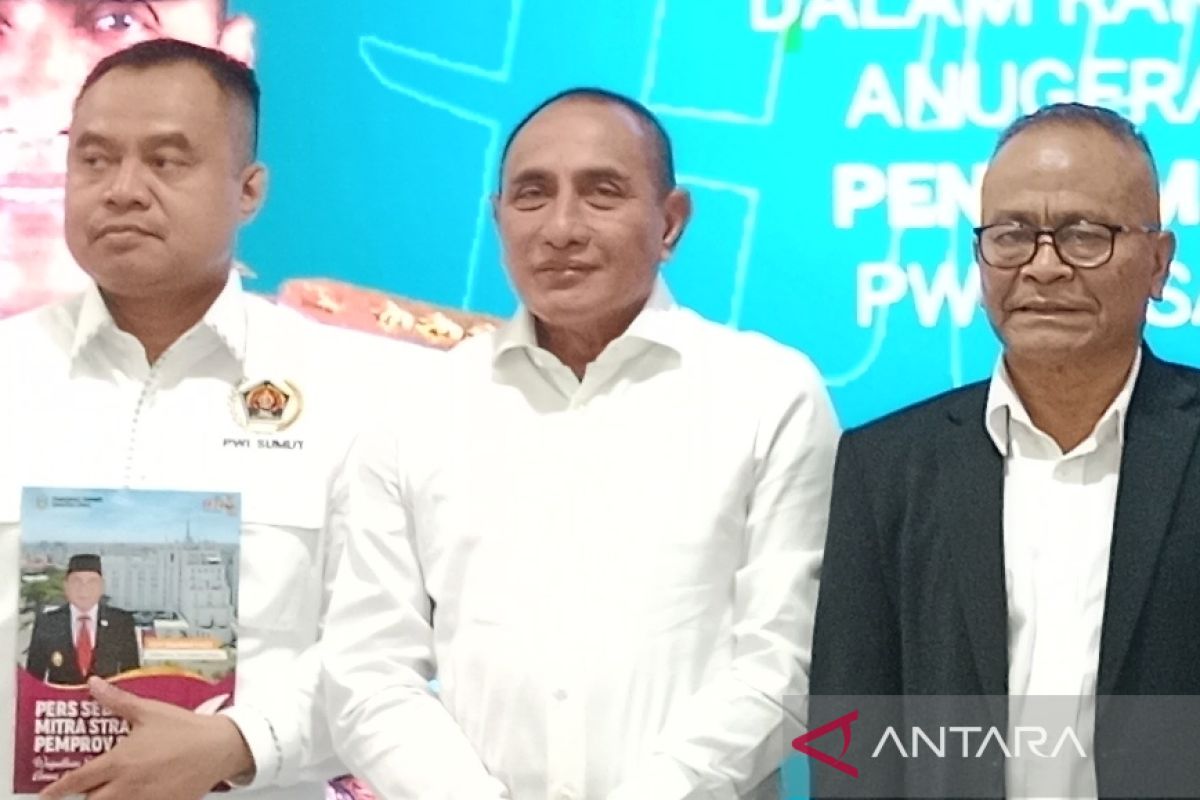 Gubernur Sumut terima penghargaan Pena Emas dari PWI Pusat