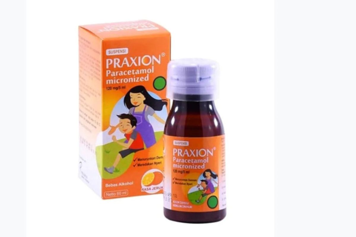 Produsen obat sirop penurun demam Praxion tarik secara sukarela produk dari pasaran