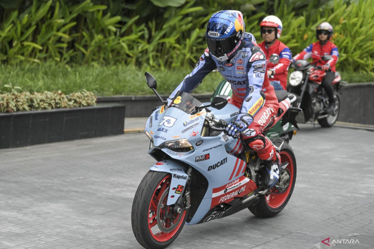 Alex Marquez Perpanjang Kontrak Di Gresini Racing Untuk 2024 ANTARA News   Antarafoto Pembalap Gresini Racing Team Temu Penggemar 07022023 Mrh 5 