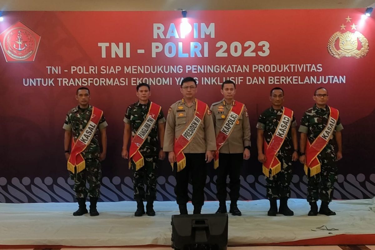 TNI dan Polri bahas kesiapan pengamanan pemilu