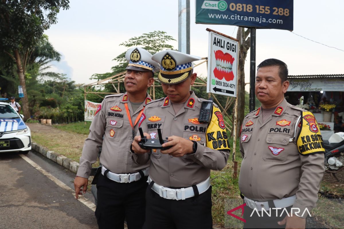 Polresta Tangerang uji coba tilang elektronik gunakan drone