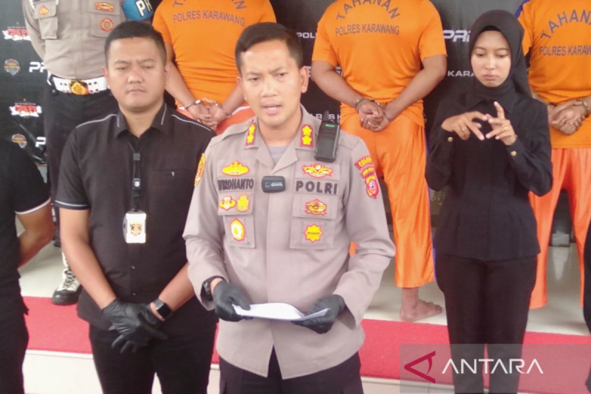 Polres Karawang ungkap pembunuhan yang dilakukan pasangan suami istri