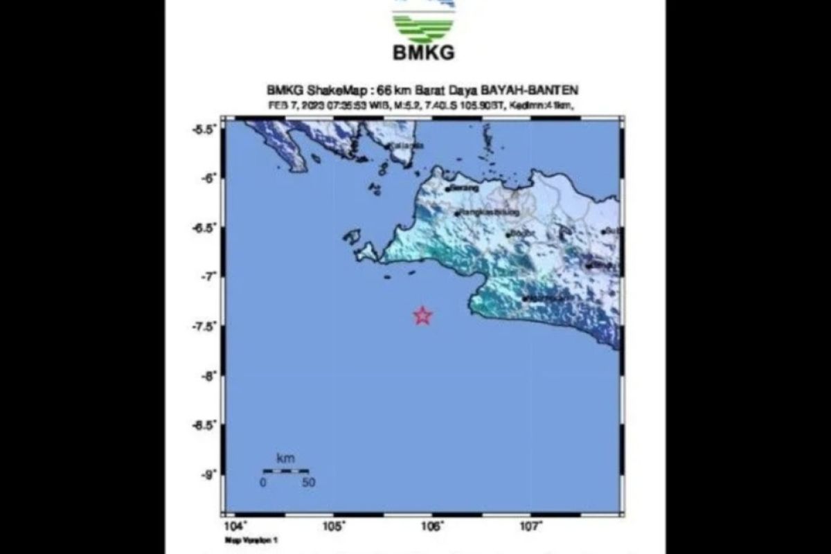 Gempa M 5.2 di Banten disebabkan oleh aktivitas subduksi