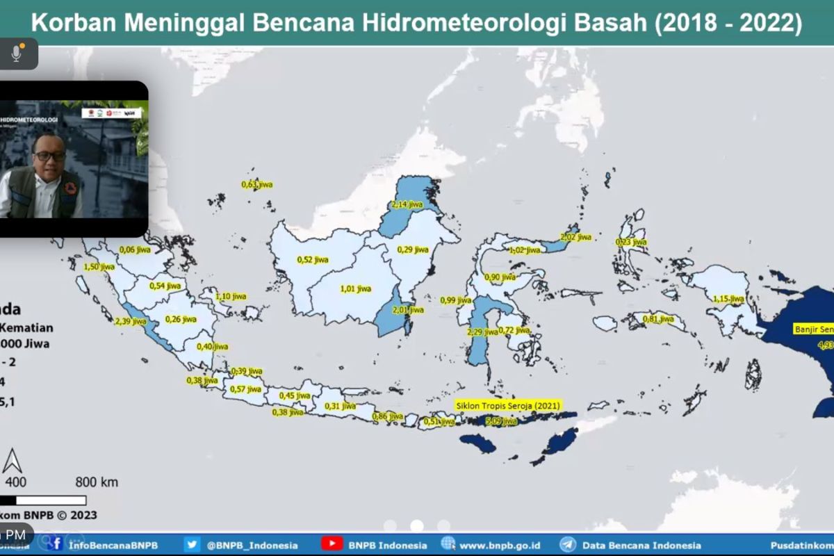 BNPB: Korban bencana hidrometeorologi bertambah empat tahun terakhir